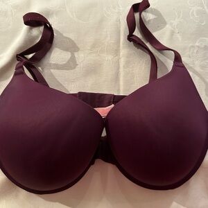 Pink Victoria's Secret Push Up  Deep Plum Bra